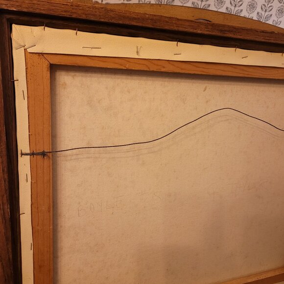 Signed & Numbered H. Hargrove "Country Living" Print With Wood Frame - Picture 10 of 13